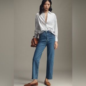 Levi’s Ribcage Straight Ankle Jean High Rise SZ 28 Blue